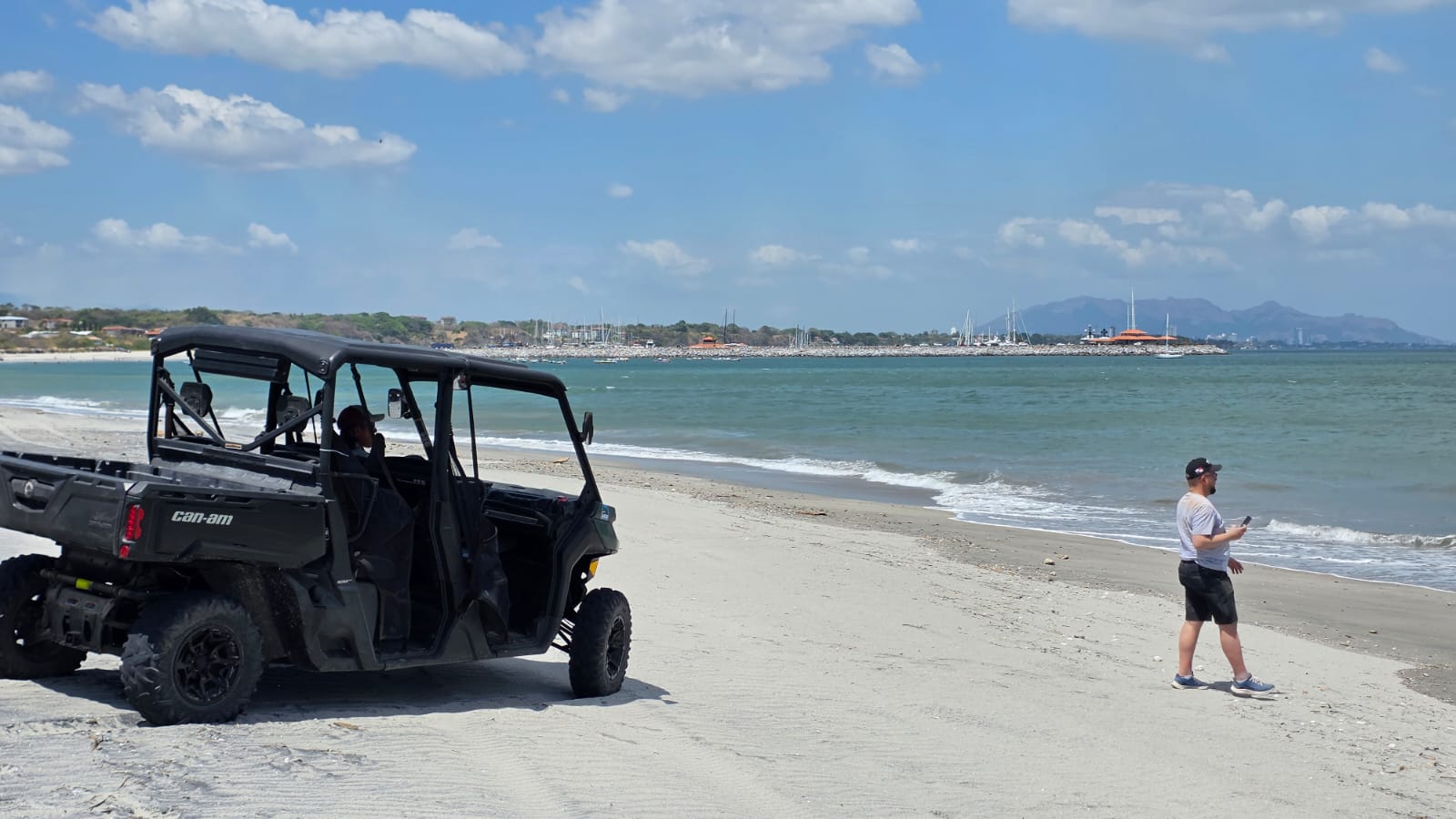 All-terrain vehicles on a trail near San Carlos, Panama